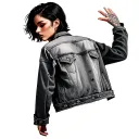 Denim jacket tattoo design idea