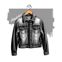 Denim jacket tattoo design idea