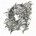 anime manga flash tattoo tattoo design idea