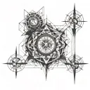 Time past present future forearm tattoo design idea