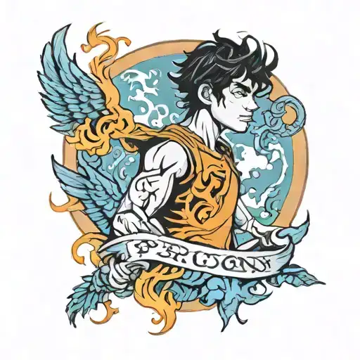 percy jackson tattoo design idea