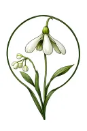  snowdrop, cosmo, lily of valley , narcissus flower tattoo design idea