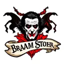 Dracula bram stoker logo arm tattoo design idea