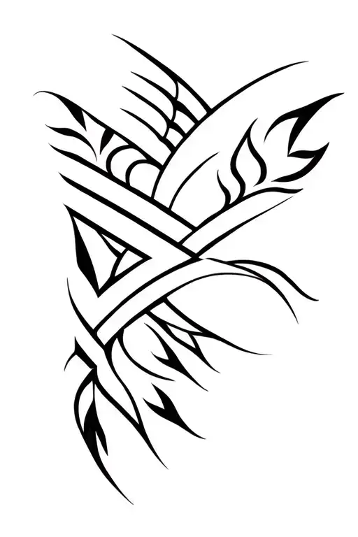 Native American tribal design tattoo design idea
