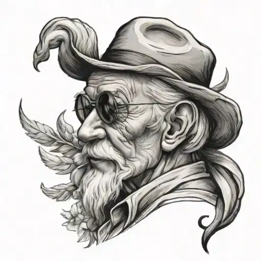 memorial tattoo grandpa tattoo design idea