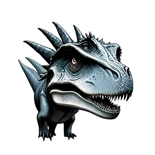 autism dinosaur tattoo design idea