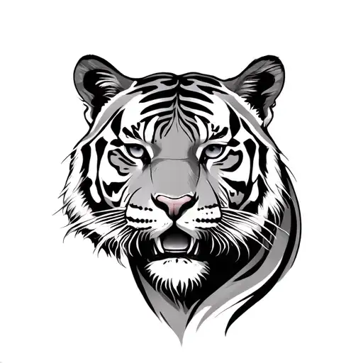 tigress tattoo design idea