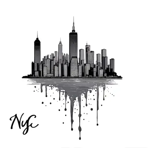 Nyc Skyline tattoo design idea