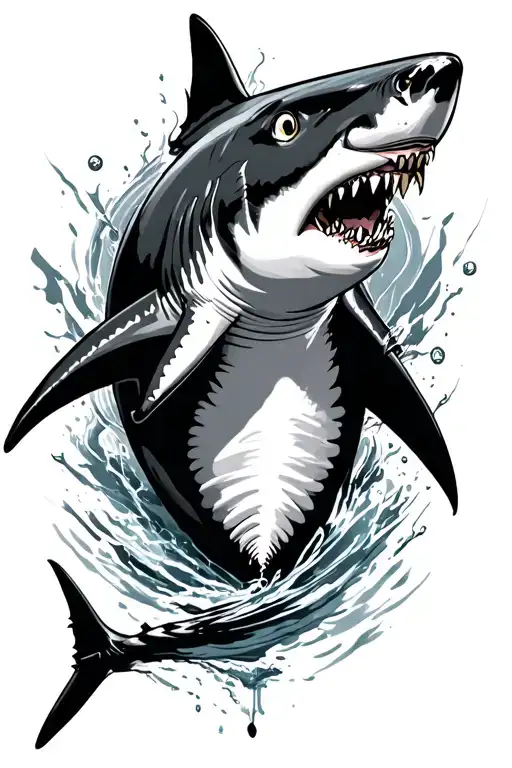 bull shark tattoo tattoo design idea