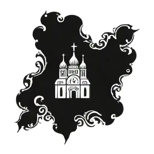 orthodox church tattoo design idea