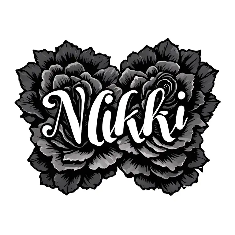 The name " Nikki " tattoo design idea