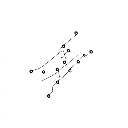 a simple tattoo for a family of four whose names all start with 'a'. in Morse code tattoo design idea