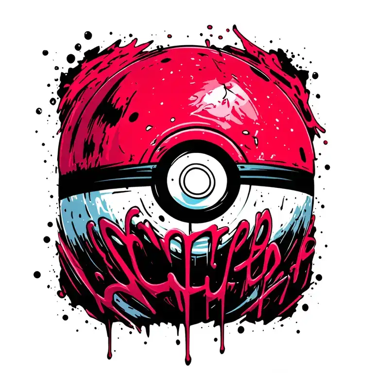 pokeball tattoo design idea