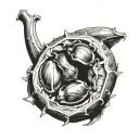 buckeye nuts Ohio state tattoo design idea