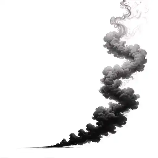 Filler Clouds and Smoke tattoo design idea