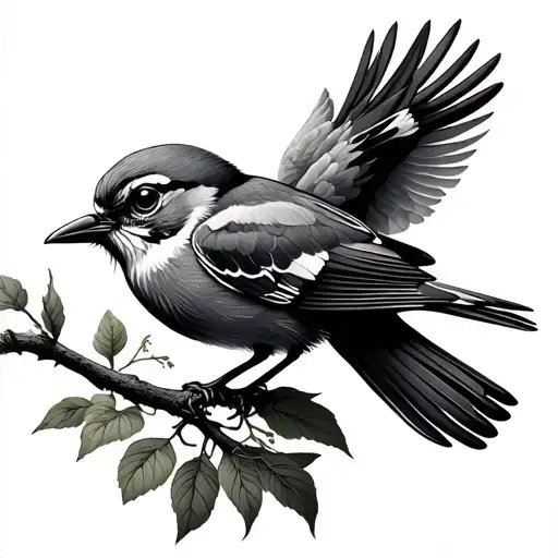 Lark tattoo design idea