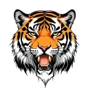 Tiger full body tattoo design idea