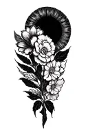 negative space blackout blackwork patterns tattoo design idea