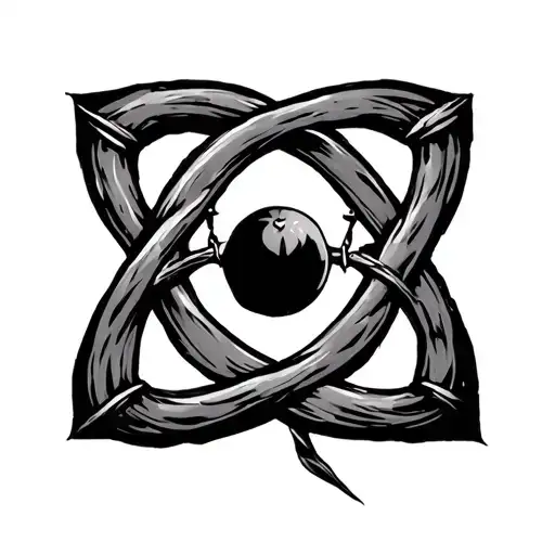 witches knot design in incorporating to libra design tattoo design idea