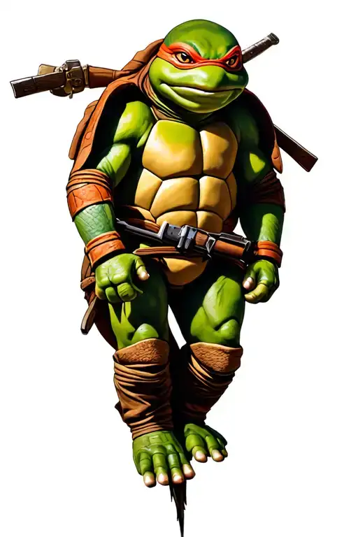 Ninja Turtle, Schroeder, New York tattoo design idea