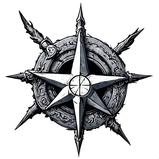 Warhammer chaos star tattoo design idea