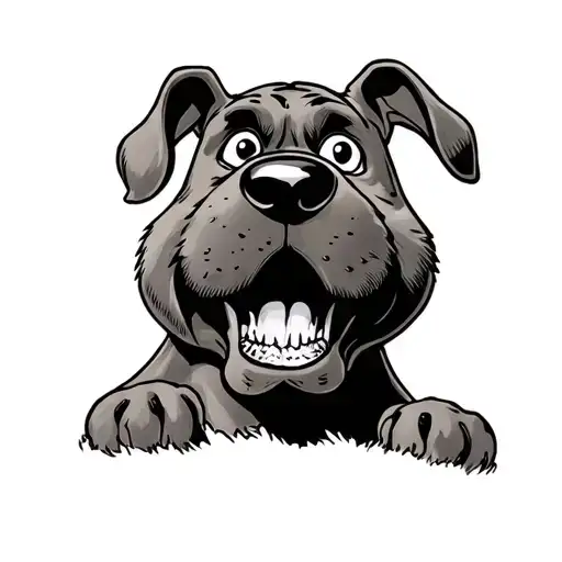 Scooby Doo scared tattoo design idea