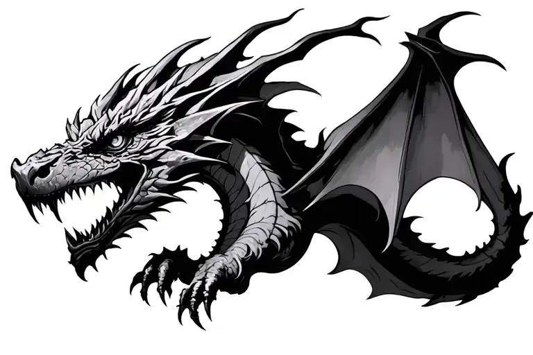 lord of the rings smaug dragon tattoo tattoo design idea