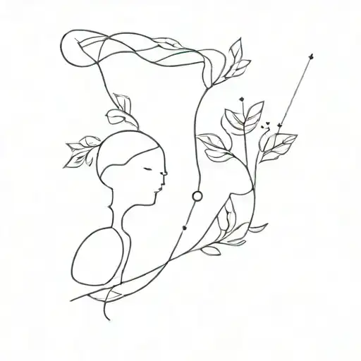 brother sister matching tattoo design idea