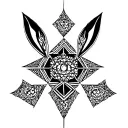 hare krishna name tattoo design idea