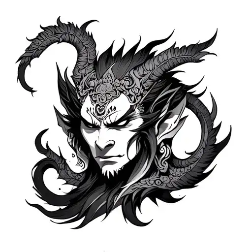 Asura tattoo design idea
