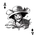 One Piece Ace tattoo design idea