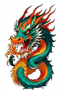 Dragon tattoo design idea