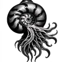Nautilus tattoo design idea