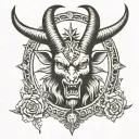 baphomet tattoo design idea