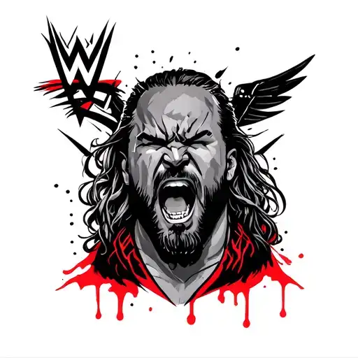 wwe with bloodline  tattoo design idea