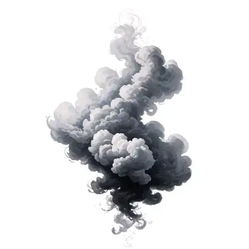 Filler Clouds and Smoke tattoo design idea