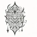GOTHIC darkness tattoo design idea
