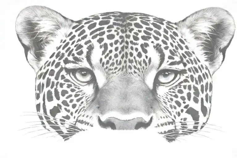 jaguar angry eyes tattoo design idea