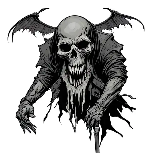 undead speshel forces solders tattoo design idea
