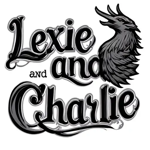 "Lexie and Charlie" Liverpool tattoo design idea