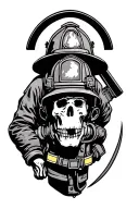 Firefighting tattoo design idea