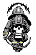 Firefighting tattoo design idea