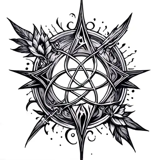 wiccan tattoo tattoo design idea