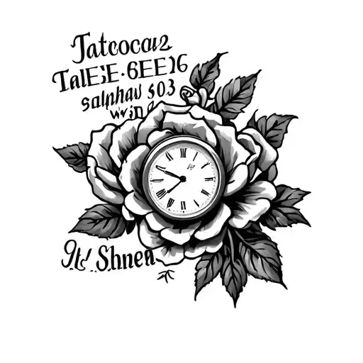 tattoo forearm male with roses and timepiece Isaiah 60:22 tattoo design idea