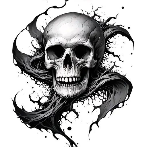 bio organical ripping through your tattoo design idea