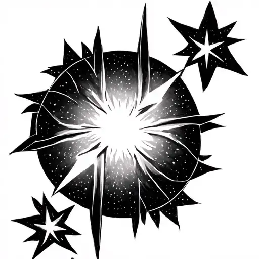 Seven star tattoo (Pleiades) tattoo design idea