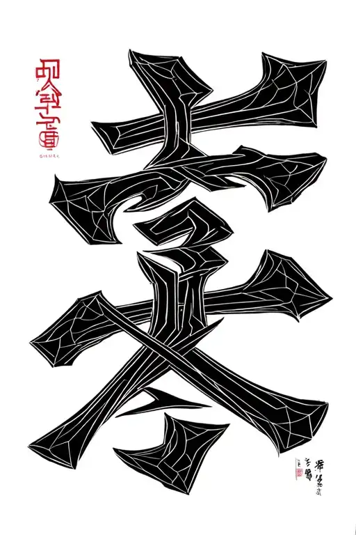 "Gajok" Korean writing tattoo design idea