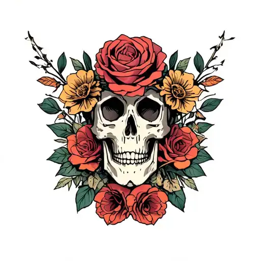 Memento Mori tattoo design idea