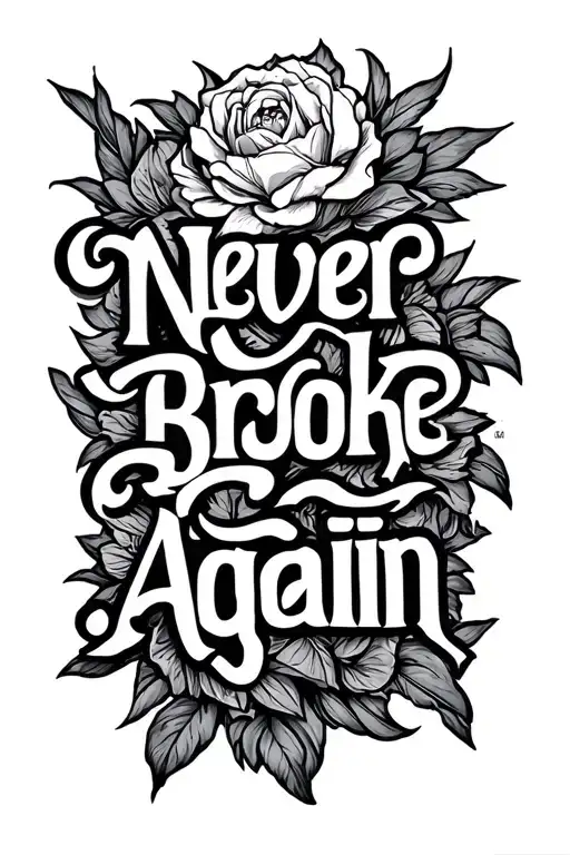 "never broke again." мрак ворон  tattoo design idea