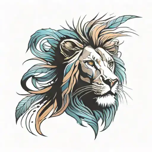 Lion King tattoo design idea
